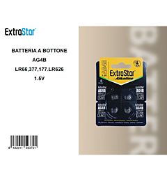 ExtraStar Batteria a Bottone AG4B 1.5V - 4pzExtrastar