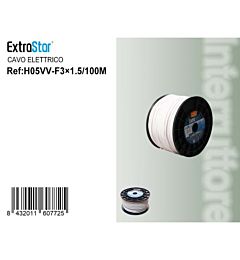 Cavo Elettrico F3x1.5mm² - 1m BiancoExtrastar