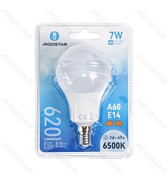 LAMPADINA LED A60 E14 7W - LUCE FREDDA - 620LMAigostar