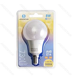 LAMPADINA LED A60 8W E14 - LUCE CALDA - 730LM