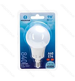 LAMPADINA LED A60 E14 9W - LUCE FREDDA - 840LM