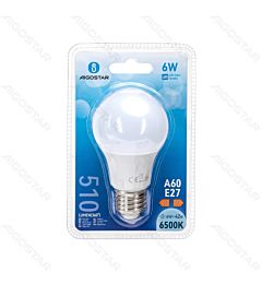 LAMPADINA LED A60 E27 6W - LUCE FREDDA - 510LMAigostar