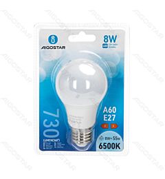 LAMPADINA LED A60 E27  8W - LUCE FREDDA - 730LMAigostar