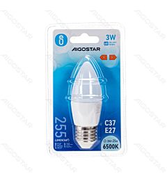 LAMPADINE LED C37 E27 3W - LUCE FREDDA 255LM