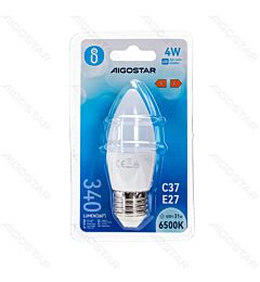 LAMPADINA LED C37 E27 4W - LUCE FREDDA - 340LM