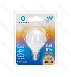 MINI GLOBO LED G45 E14 4W - LUCE CALDA - 340LMAigostar