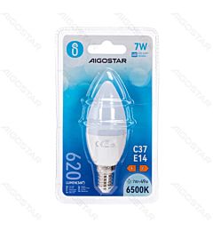 LAMPADINA LED C37 E14 7W - LUCE FREDDA - 620LMAigostar