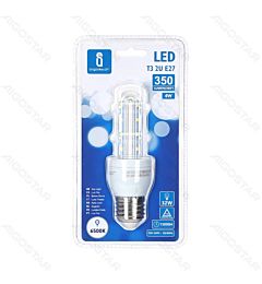 LAMPADINA LED-2U E27 4W - LUCE FREDDA - 350LM