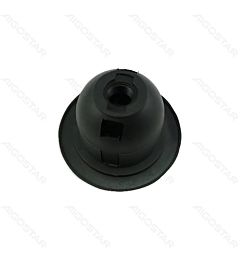 PORTALAMPADA E27 - MEZZO FILETTATO - NERO