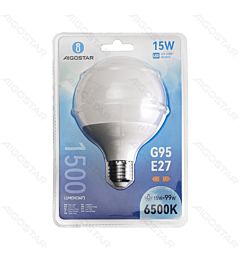 LAMPADINA LED G95 E27 15W - LUCE FREDDA - 1500LM