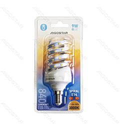 LAMPADINA LED A SPIRALE E14 9W - LUCE CALDA - 840LMAigostar