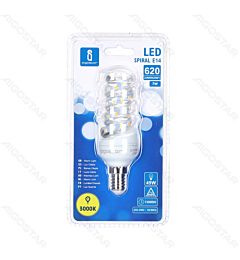LAMPADINA LED A SPIRALE E14 7W - LUCE CALDA - 620LMAigostar