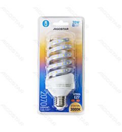 LAMPADINA LED A SPIRALE E27 20W - LUCE CALDA - 2070LM