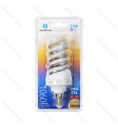 LAMPADINA LED A SPIRALE E14 11W - LUCE CALDA - 1060LMAigostar