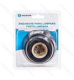 PORTALAMPADA E27 IN CERAMICA - NEROAigostar