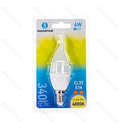 LAMPADINA LED A FIAMMA CL37 E14 4W - LUCE NEUTRA 340LM