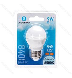 MINI GLOBO LED G45 E27 9W - LUCE FREDDA - 840LM
