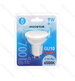 LED GU10 9W - LUCE FREDDA 6400K - 675LM