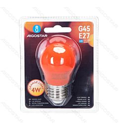 LAMPADINA LED G45 E27 4W - LUCE ARANCIONE