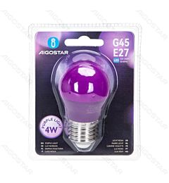 LAMPADINA LED G45 E27 4W - LUCE VIOLA