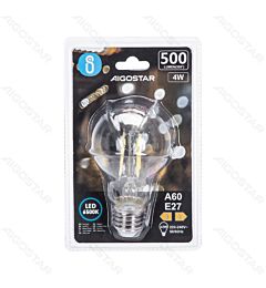 LAMPADINA LED A60 E27 4W - LUCE FREDDA 6500KAigostar