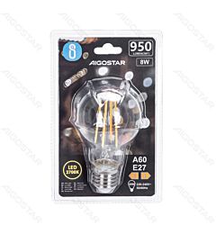 LAMPADINA LED A60 E27 8W - LUCE CALDA 2700KAigostar