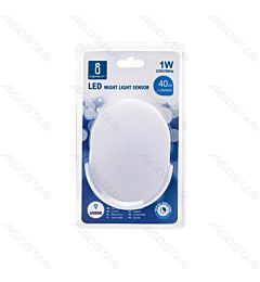 LUCE NOTTURNA OVALE CON SENSORE - LUCE FREDDA