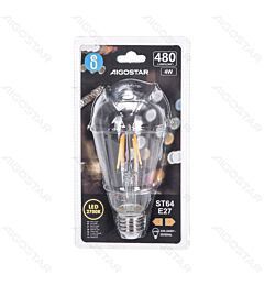 LAMPADINA LED ST64 E27 4W - LUCE CALDA 2700K