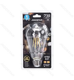 LAMPADINA LED ST64 E27 6W - LUCE CALDA 2700K
