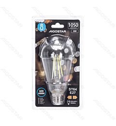 LAMPADINA LED ST64 E27 8W - LUCE FREDDA 6500K
