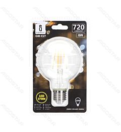 LAMPADINA LED G80 E27 6W - LUCE CALDA 2700KAigostar