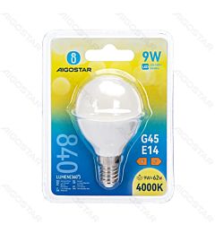 MINI GLOBO LED G45 E14 9W - LUCE NEUTRA - 840LM