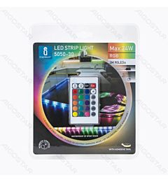 STRISCIA LED CON TELECOMANDO - LUCE RGB - 3M