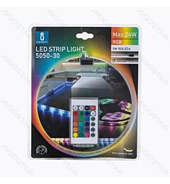 STRISCIA LED CON TELECOMANDO - LUCE RGB - 5M
