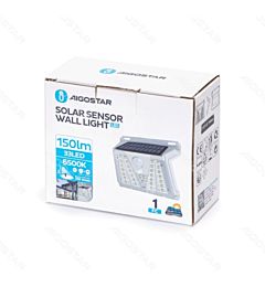 FARETTO SOLARE LED CON SENSORE - LUCE FREDDA 6500K