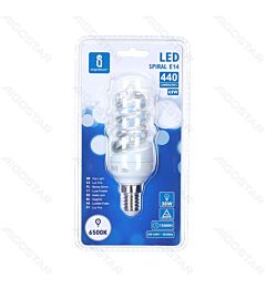 LAMPADINA LED A SPIRALE E14 4.9W - LUCE FREDDA - 440LMAigostar