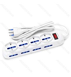 MULTIPRESE A 12 VIE CON INTERRUTTORE 16A - 1.5MAigostar