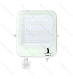 FLOODLIGHT LED CON SENSORE BIANCO 100W - LUCE NEUTRA