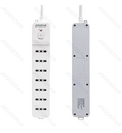 MULTIPRESA A 7 VIE CON INTERRUTTORE 10A - 1,5MAigostar