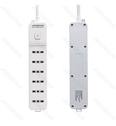 MULTIPRESA A 6 VIE CON INTERRUTTORE 16A - 1,5M