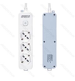MULTIPRESA A 3 VIE CON INTERRUTTORE 16A - 5MAigostar