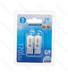 LAMPADINA LED G9 2W - LUCE FREDDA - 170LM - 2PZAigostar