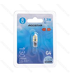 LAMPADINA LED G4 1.3W - LUCE FREDDA - 130LMAigostar