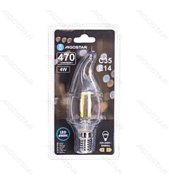 LAMPADINA LED C35 E14 4W - LUCE FREDDA 6500K