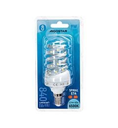 LAMPADINE LED A SPIRALI E14 9W - LUCE FREDDE - 840LM