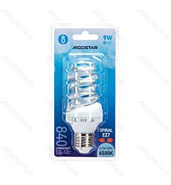 LAMPADINA LED A SPIRALE E27 9W - LUCE FREDDA - 840LM