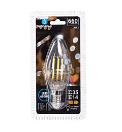 LAMPADINA LED C35 E14 6W - LUCE FREDDA 6500K