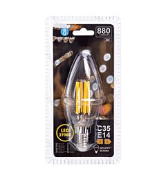 LAMPADINA LED C35 E14 8W - LUCE CALDA 2700K