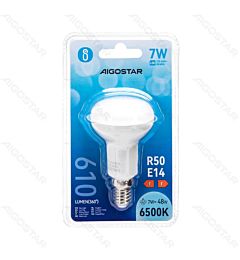 LAMPADINA LED R50 E14 7W - LUCE FREDDA - 610LM