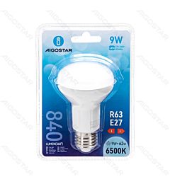 LAMPADINA LED R63 E27 9W - LUCE FREDDA - 840LM